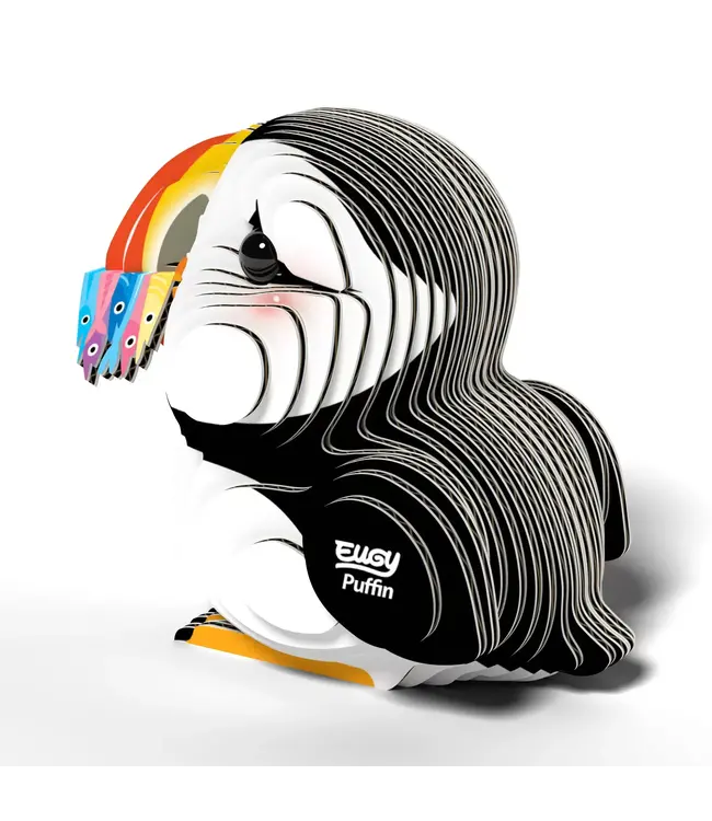Eugy | 3D Cardboard Model Kit | Sea Life | Puffin | 6+