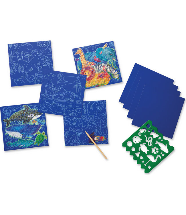 Crocodile Creek | Scratch Art | Animal World  | 5+