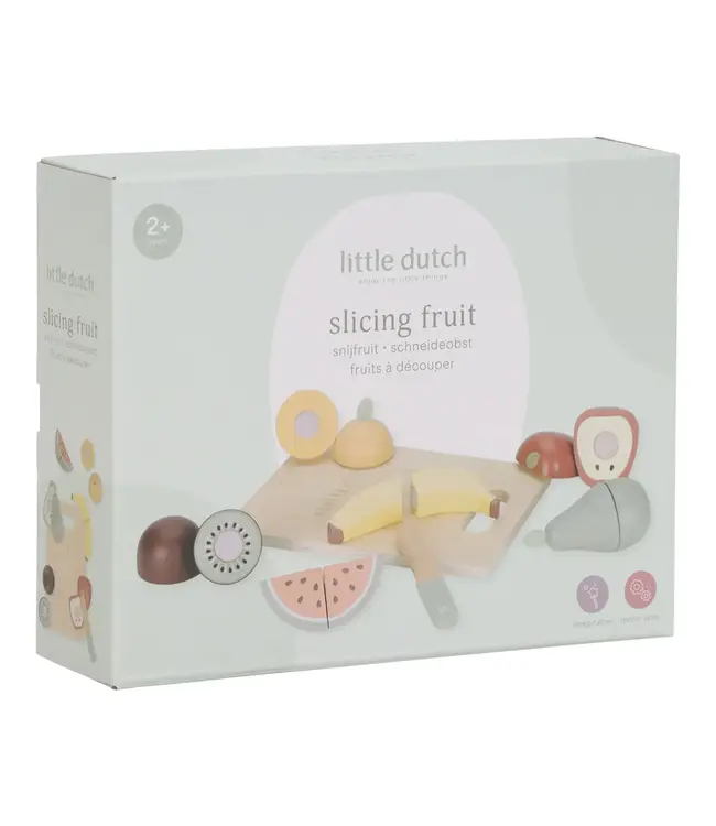 Little Dutch | Houten Snijset | Fruit | 14 delig | 2+
