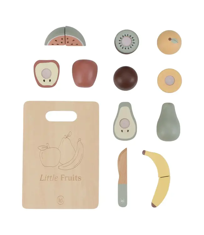 Little Dutch | Houten Snijset | Fruit | 14 delig | 2+