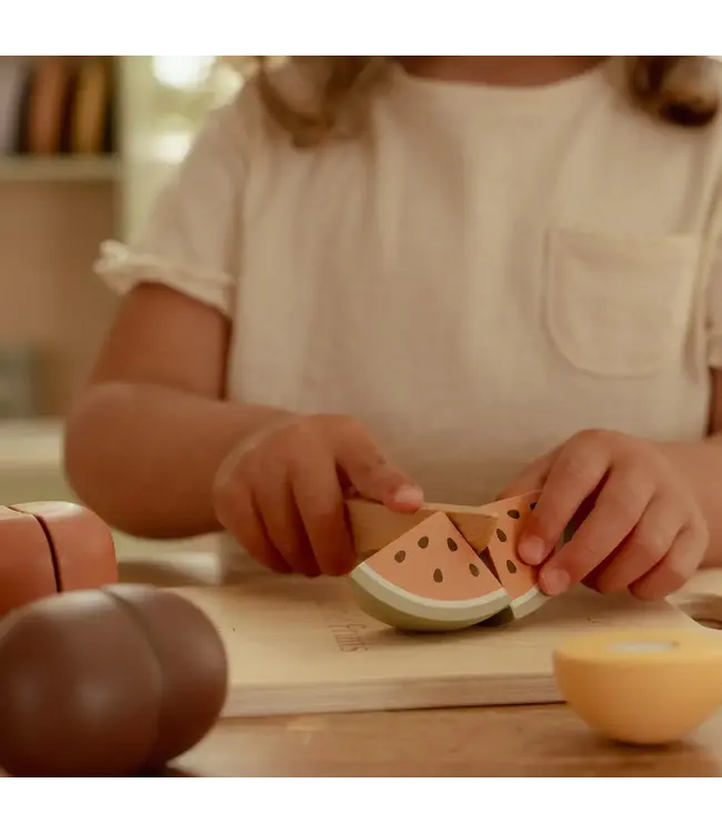 Little Dutch | Houten Snijset | Fruit | 14 delig | 2+