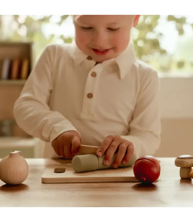 Little Dutch | Houten Snijset | Groenten | 15 delig | 2+