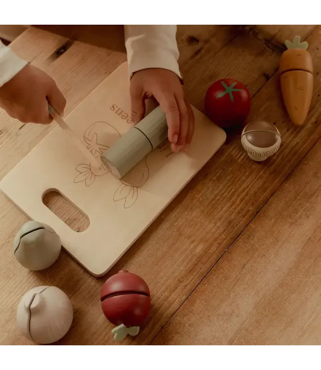 Little Dutch | Houten Snijset | Groenten | 15 delig | 2+