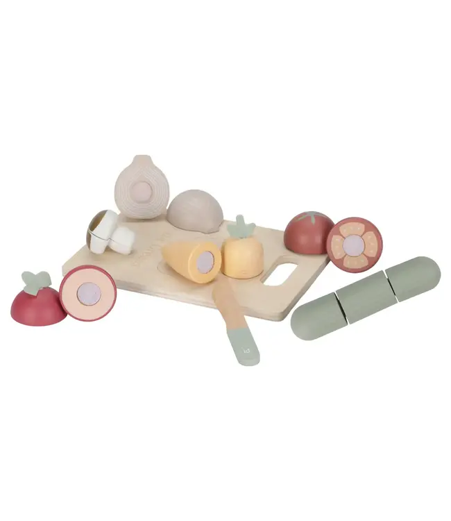 Little Dutch | Houten Snijset | Groenten | 15 delig | 2+