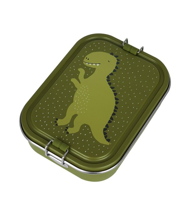 Trixie | Dino | Lunch Box | 100 % Stainless Steel | Sluiting 100 % Silicone | 20 x 15 x 6 cm