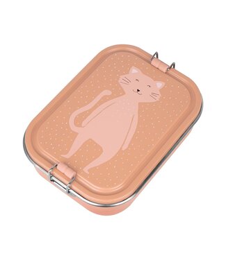 Trixie Trixie | Kat | Lunch Box | 100 % Stainless Steel | Sluiting 100 % Silicone | 20 x 15 x 6 cm