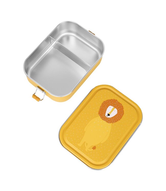 Trixie | Leeuw | Lunch Box | 100 % Stainless Steel | Sluiting 100 % Silicone | 20 x 15 x 6 cm