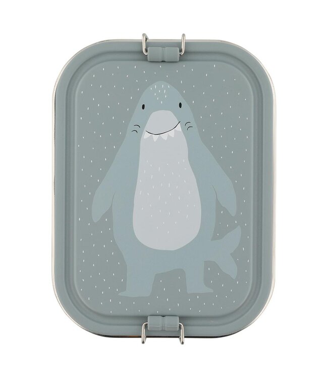 Trixie | Haai | Lunch Box | 100 % Stainless Steel | Sluiting 100 % Silicone | 20 x 15 x 6 cm