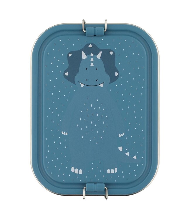 Trixie | Triceratops | Lunch Box | 100 % Stainless Steel | Sluiting 100 % Silicone | 20 x 15 x 6 cm