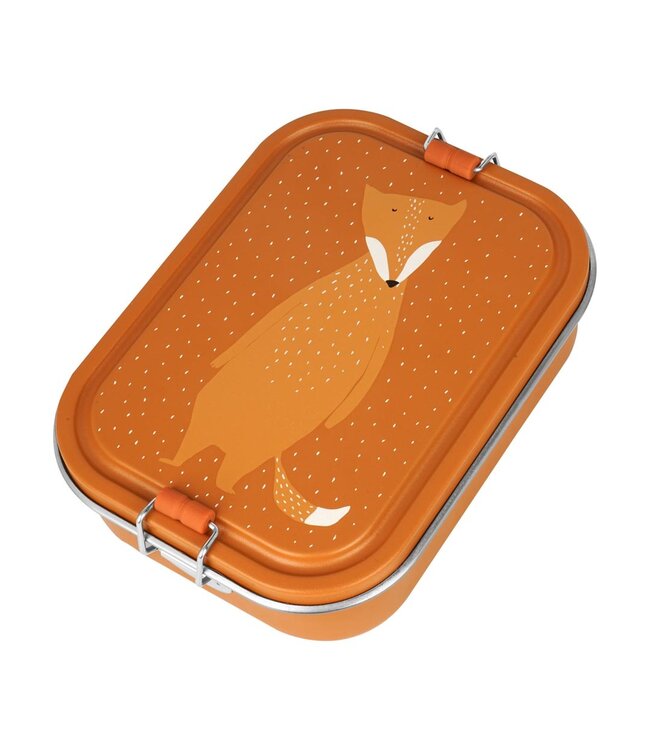 Trixie | Vos | Lunch Box | 100 % Stainless Steel | Sluiting 100 % Silicone | 20 x 15 x 6 cm