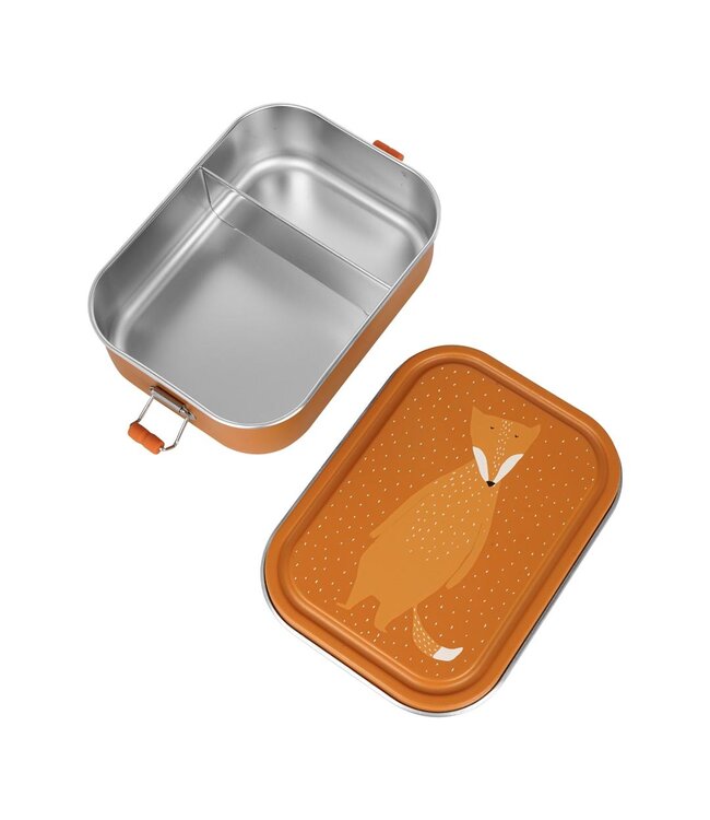Trixie | Vos | Lunch Box | 100 % Stainless Steel | Sluiting 100 % Silicone | 20 x 15 x 6 cm