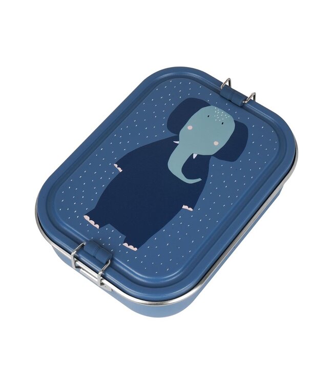 Trixie| Olifant | Lunch Box | 100 % Stainless Steel | Sluiting 100 % Silicone | 20 x 15 x 6 cm