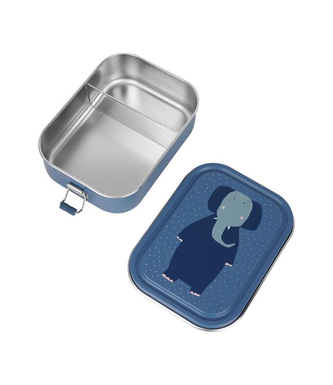 Trixie| Olifant | Lunch Box | 100 % Stainless Steel | Sluiting 100 % Silicone | 20 x 15 x 6 cm