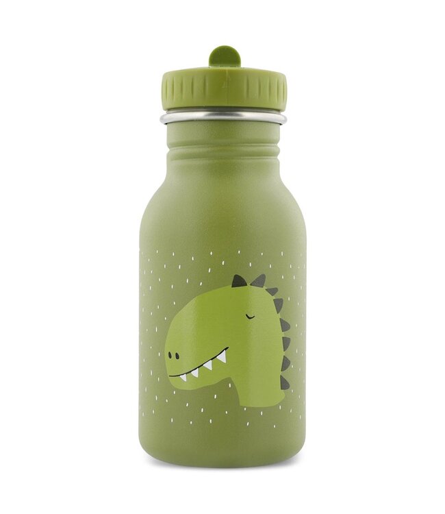 Trixie | Dino | Drinkfles 350 ml | 100 % Stainless Steel | Dop 100 % PP | 15.5 x 6.5 x 6.5 cm
