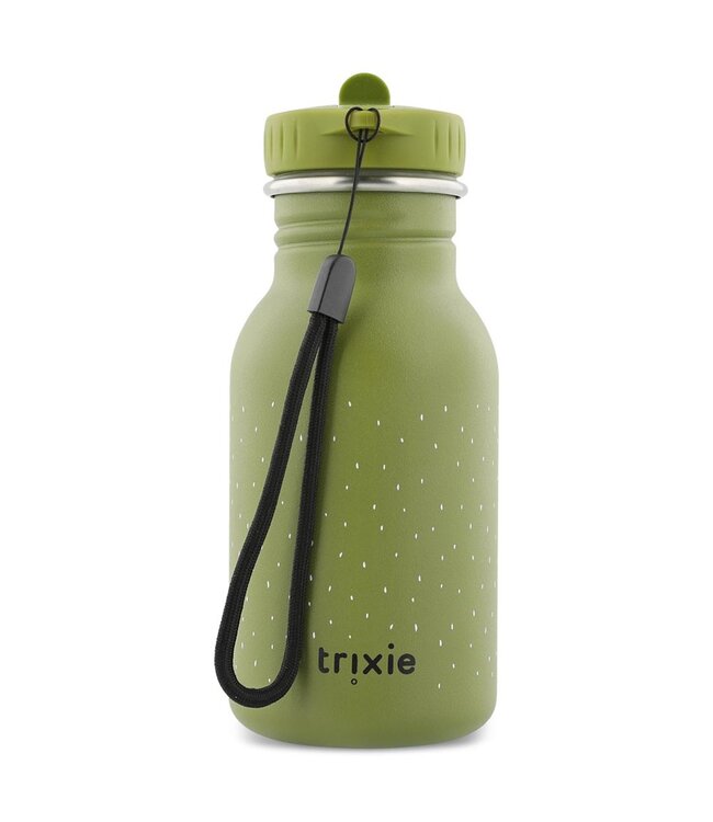 Trixie | Dino | Drinkfles 350 ml | 100 % Stainless Steel | Dop 100 % PP | 15.5 x 6.5 x 6.5 cm