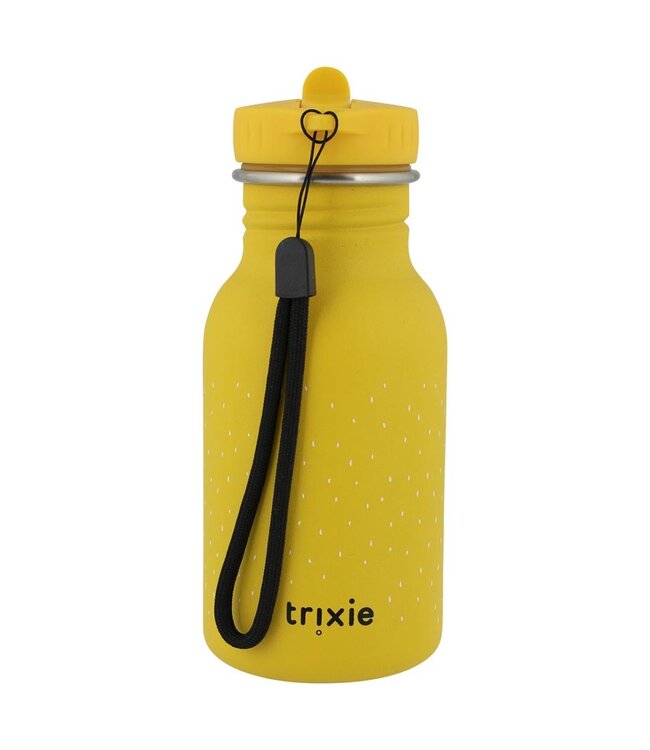 Trixie | Leeuw | Drinkfles 350 ml | 100 % Stainless Steel | Dop 100 % PP | 15.5 x 6.5 x 6.5 cm