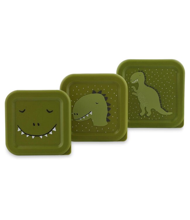 Trixie | Dino | Snack Box | 3 delig | 11,5 x 11,5 x 6,5 cm