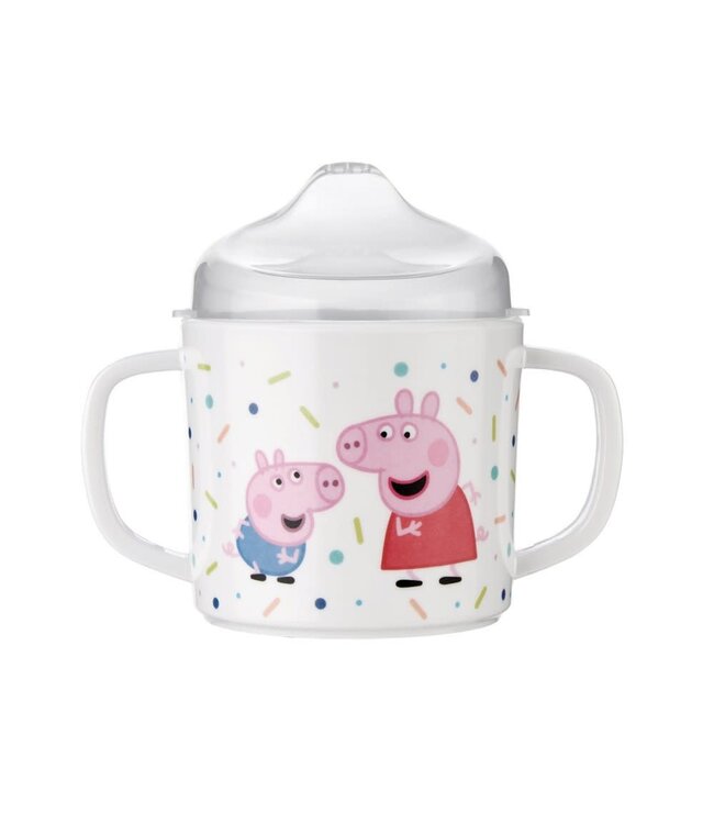 Petit Jour | Peppa Pig | Mok Met Twee Oren | met Afneembare Deksel | 160 ml | +6 mnd