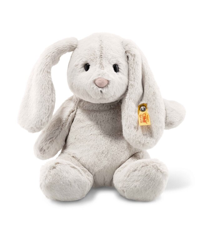 Steiff | Soft Cuddly Friends | Hoppie Rabbit | Light Grey | 28 cm | 0+
