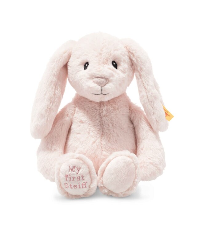 Steiff | My First Steiff | Soft Cuddly Friends | Hoppie Rabbit | Pink |26 cm | 0+