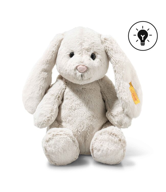 Steiff | Light at Night | Hoppie Rabbit | Light Grey | 28 cm | 0+