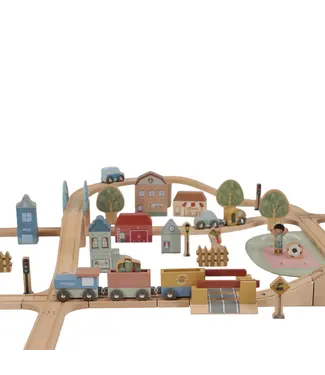 Little Dutch Little Dutch | Houten Treinbaan |  XL Essentials | 113 delig | 3+