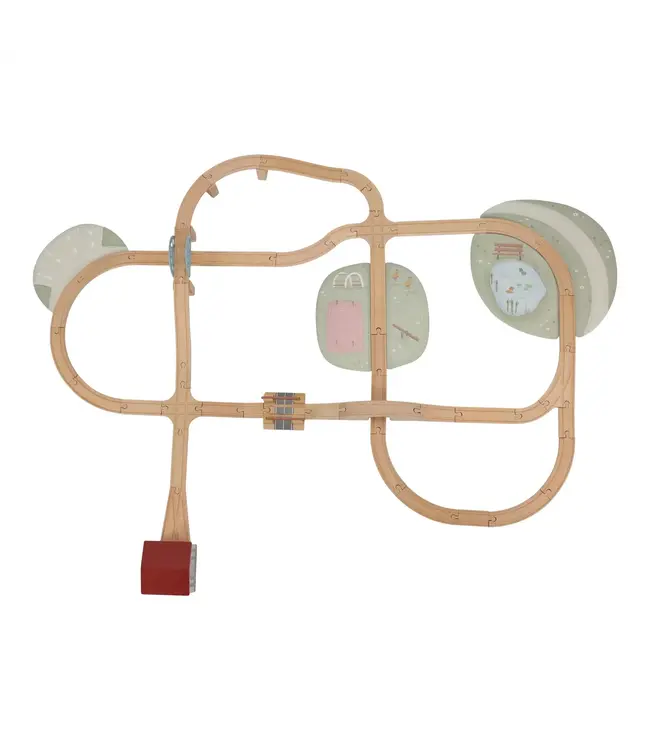 Little Dutch | Houten Treinbaan |  XL Essentials | 113 delig | 3+