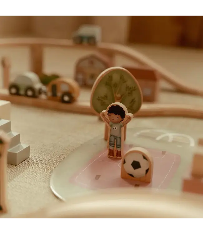 Little Dutch | Houten Treinbaan |  XL Essentials | 113 delig | 3+