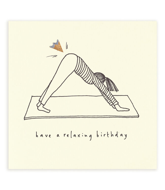 Pencil Shavings Cards by Ruth Jackson | Yoga | Have a relaxing Birthday