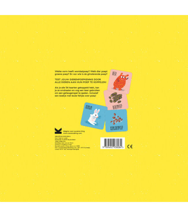 Laurence King Publishing UK | Kaart en Geheurgenspel | Van wie is deze poep? | 54 delig | 3+