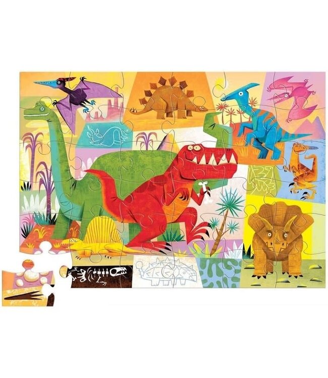 Crocodile Creek | Shaped Box Floor Puzzle | Dinosaur | 36 delig | 3+