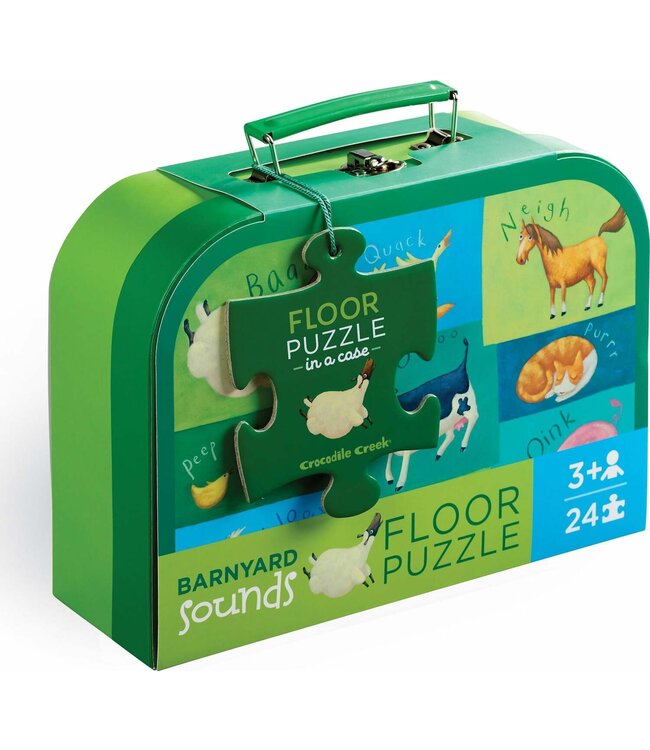 Crocodile Creek | Floor Puzzle | Barnyard Sounds | 24 stukjes | 45 x 60 cm | 3+