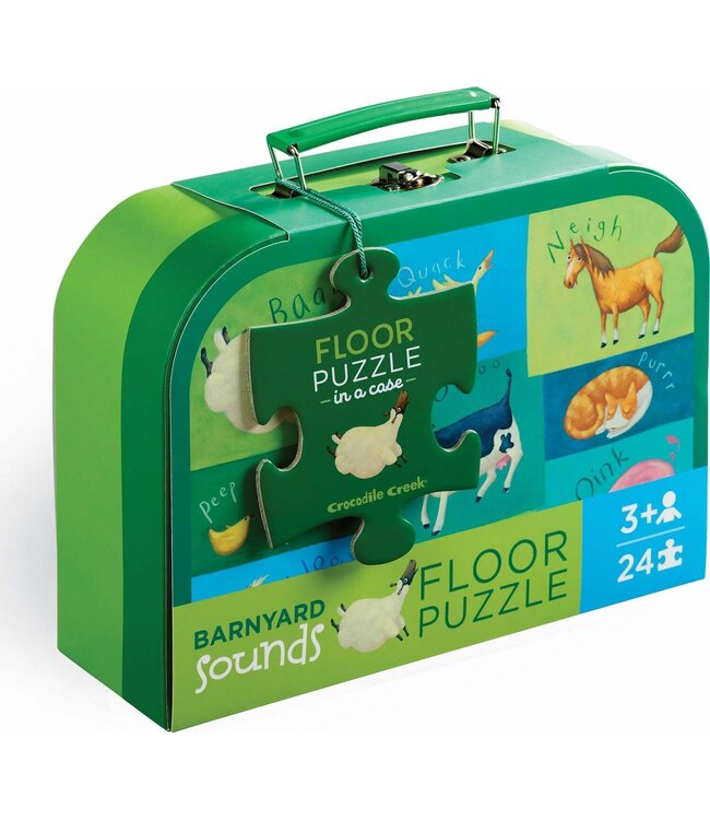 Crocodile Creek | Floor Puzzle | Barnyard Sounds | 24 stukjes | 45 x 60 cm | 3+