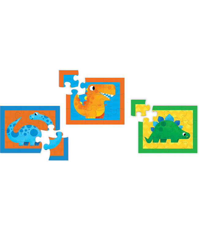 Crocodile Creek | My First Puzzles | Dino's | 6 - 9 -  12 stukjes | 20 x 25 cm | 3+