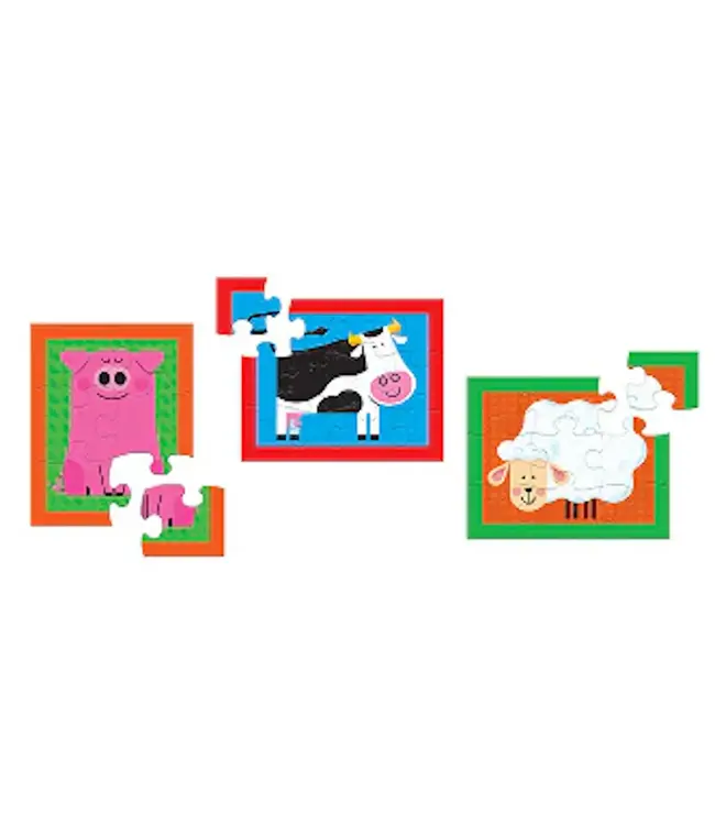 Crocodile Creek | My First Puzzles | Farm | 6 - 9 -  12 stukjes | 20 x 25 cm | 3+