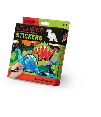 Crocodile Creek Crocodile Creek | Coloring Stickers | Dinosaur | 3+