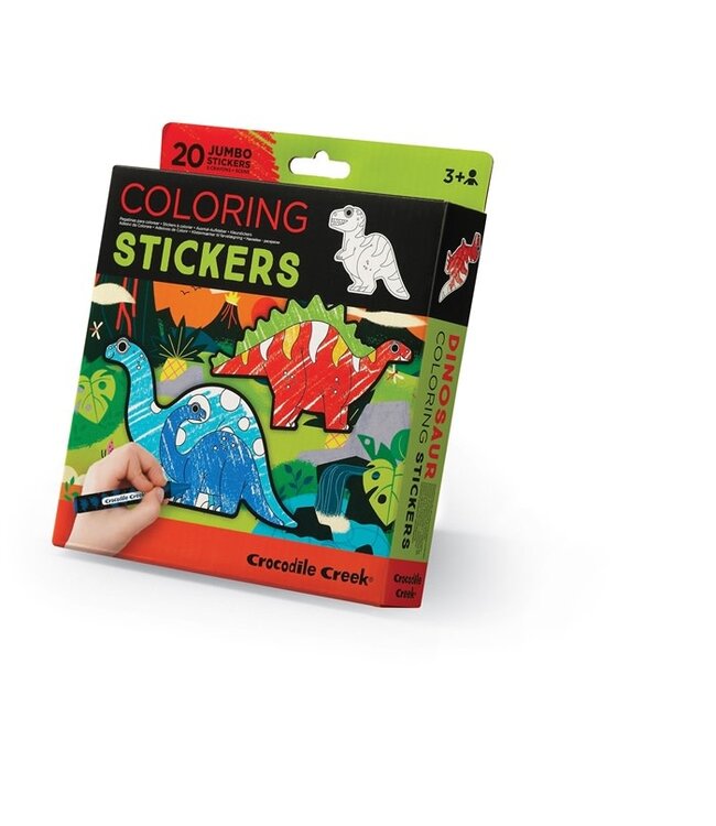 Crocodile Creek | Coloring Stickers | Dinosaur | 3+