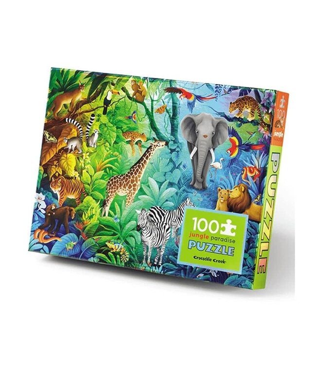 Crocodile Creek | Holographic Puzzle | Jungle | 100 pieces | 5+