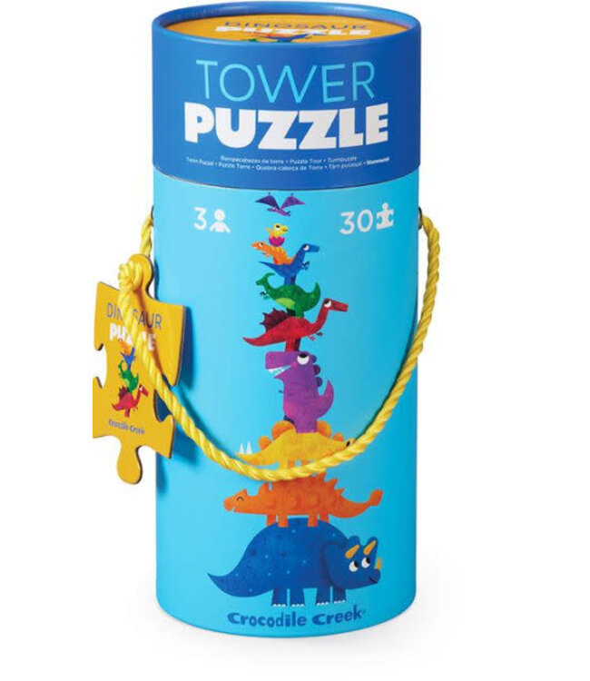 Crocodile Creek | Tower Puzzle | 30 stukjes | Dinosaur | 3+