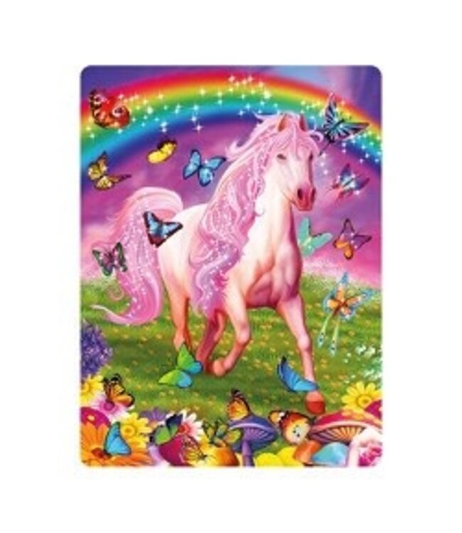 Live Life | 3D | Ansichtkaart | 15,4 x 11,3 cm | Pink Pony Dazzle