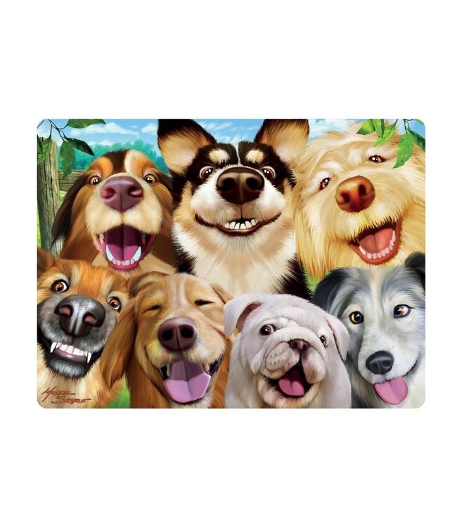 Live Life | 3D | Ansichtkaart | 15,4 x 11,3 cm | Canine Selfie