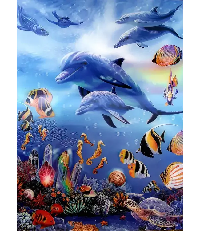 Live Life | 3D | Ansichtkaart | 15,4 x 11,3 cm | Seahorse Kingdom