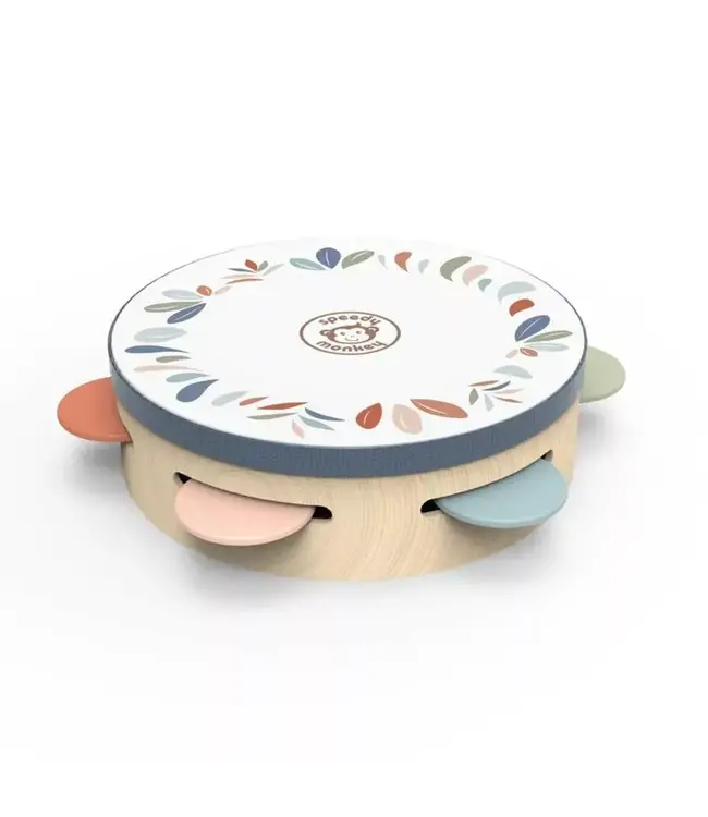 Speedy Monkey | Houten Tambourijn | 17,5 x 4,5 cm | 3+