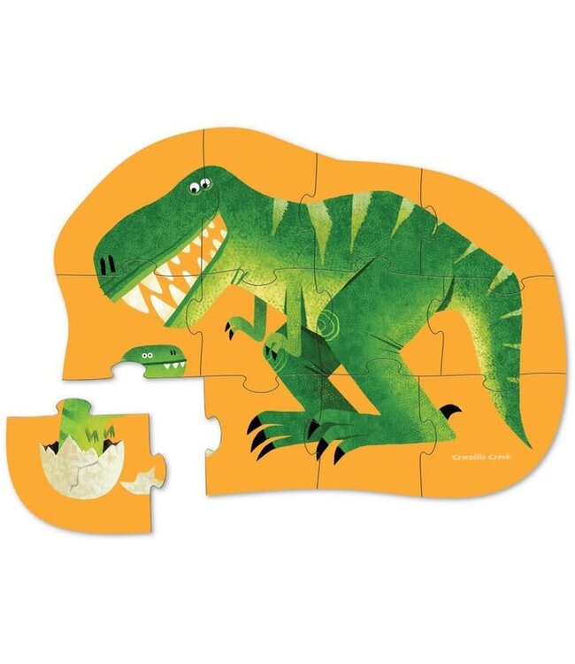 Crocodile Creek | Mini Shaped Puzzle | Just Hatched | 12 stukjes | 2+