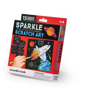 Crocodile Creek Crocodile Creek | Sparkle Scratch Art | Space Explorer | 5+