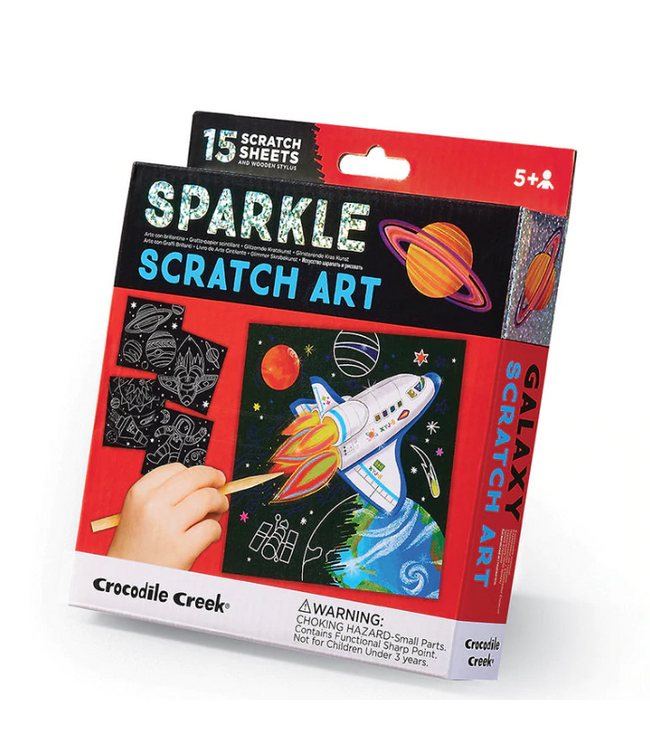 Crocodile Creek | Sparkle Scratch Art | Space Explorer | 5+