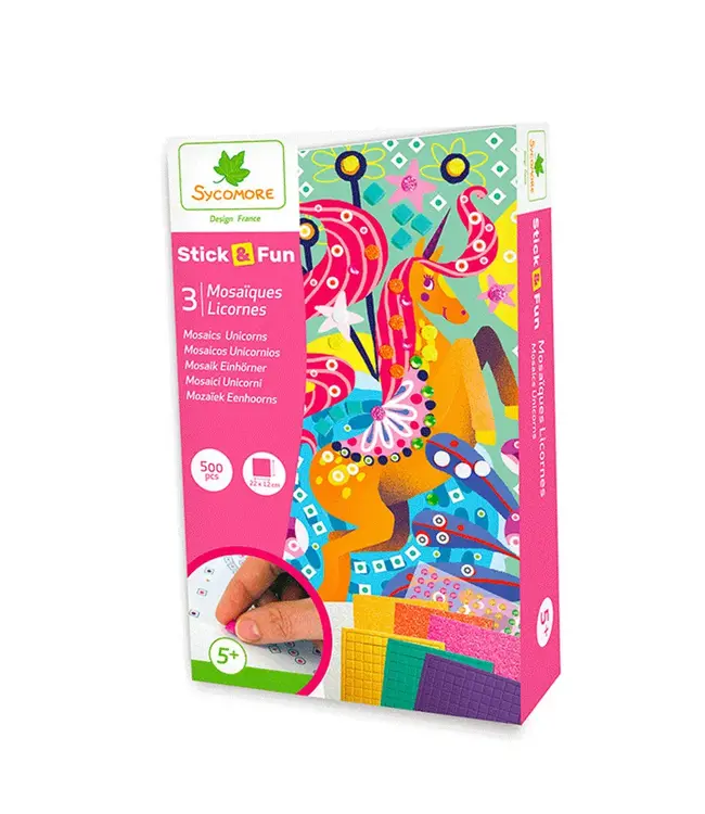 Sycomore | Stick'n Fun | 500 Mini Mosaiques | Eenhoorn | 5+