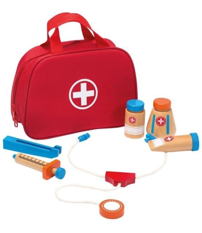 Joueco | Dokterstas met accessoires | 11-delig | 3+
