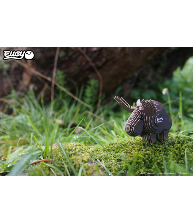 Eugy | 3D Cardboard Model Kit | Forest Life | Eland 6+