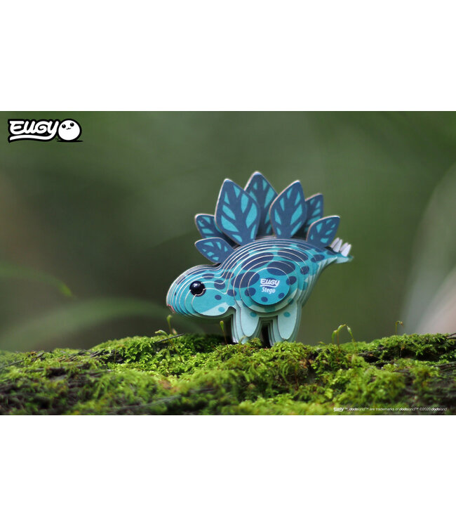 Eugy | 3D Cardboard Model Kit | Prehistoric Life | Stegosaurus | 6+